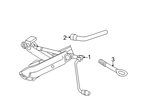 2011 Mercedes-Benz E550 Jack & Components