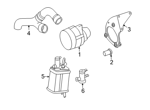 2007 Mercedes-Benz SL600 Emission Components Diagram