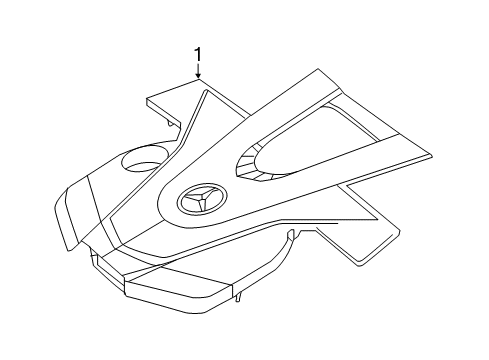 2023 Mercedes-Benz GLC43 AMG Engine Appearance Cover Diagram