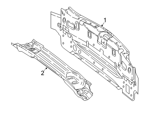 2020 Mercedes-Benz C43 AMG Rear Body Diagram 2