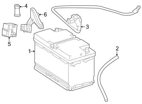 2023 Mercedes-Benz EQE 350+ SUV Battery Diagram 1