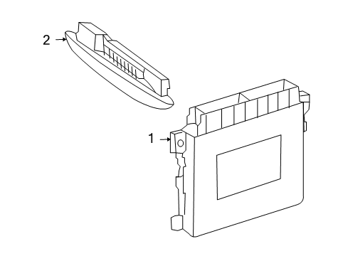 2009 Mercedes-Benz S65 AMG Parking Aid Diagram 1