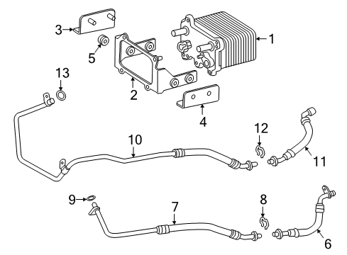 2017 Mercedes-Benz G550 Trans Oil Cooler Diagram