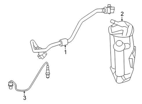 2022 Mercedes-Benz E350 Emission Components Diagram