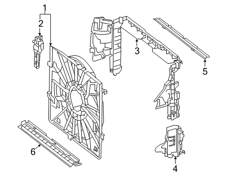 2016 Mercedes-Benz S600 Cooling System, Radiator, Water Pump, Cooling Fan Diagram 1