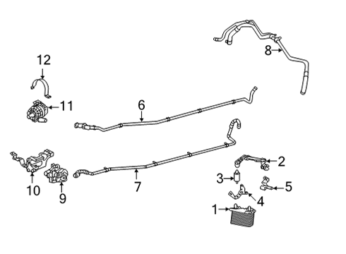 2017 Mercedes-Benz AMG GT Trans Oil Cooler Diagram