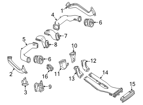 2018 Mercedes-Benz Metris Automatic Temperature Controls Diagram 3