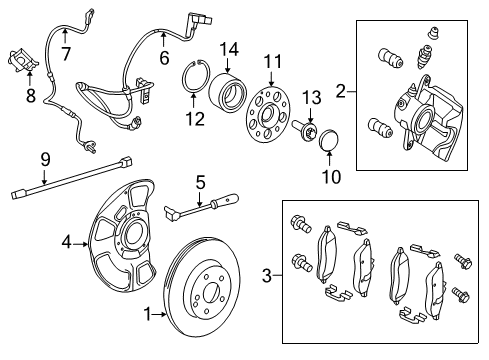 2017 Mercedes-Benz CLS400 Anti-Lock Brakes Diagram 2