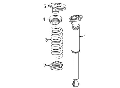 2018 Mercedes-Benz C300 Shocks & Components - Rear