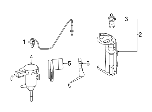 2013 Mercedes-Benz E63 AMG Emission Components Diagram