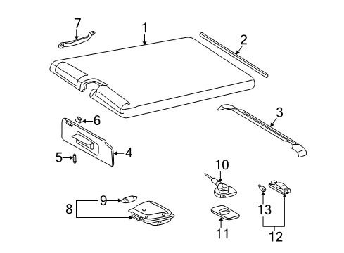 Dome Lamp Assembly Diagram for 463-820-02-01