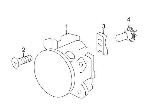 2008 Mercedes-Benz ML63 AMG Fog Lamps Diagram