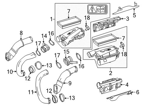 2015 Mercedes-Benz GL63 AMG Filters Diagram 1