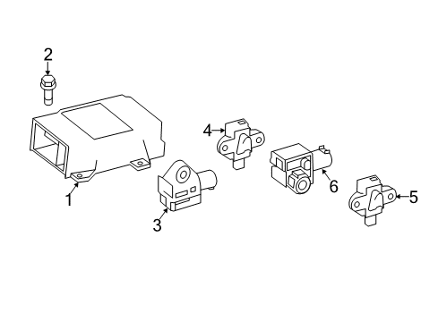 2011 Mercedes-Benz GLK350 Air Bag Components Diagram 2