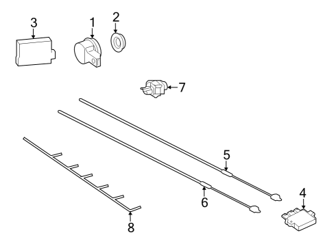 2022 Mercedes-Benz SL55 AMG Parking Aid Diagram 4