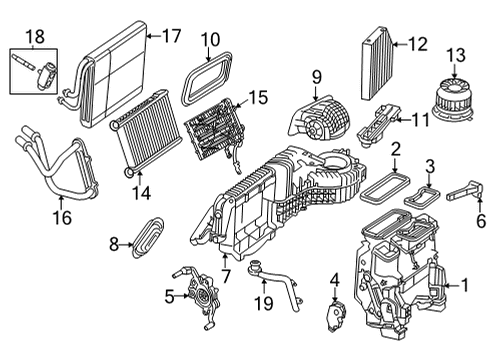 2020 Mercedes-Benz GLC350e HVAC Case Diagram