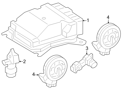 2022 Mercedes-Benz EQB 350 Air Bag Components Diagram 2