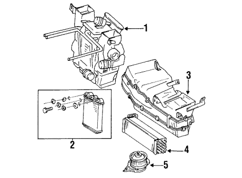 Blower Motor Diagram for 123-820-16-42