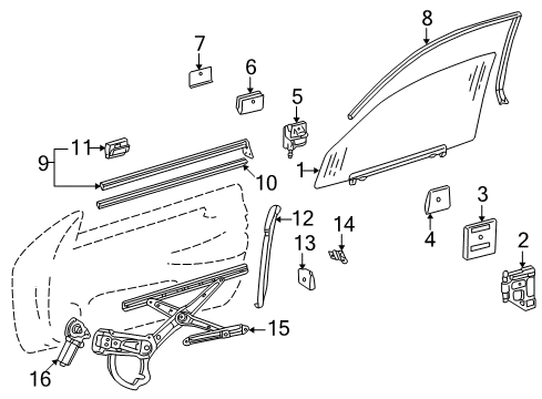 2002 Mercedes-Benz CLK320 Door & Components, Electrical Diagram 2