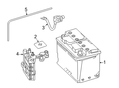 2019 Mercedes-Benz C43 AMG Battery Diagram 1