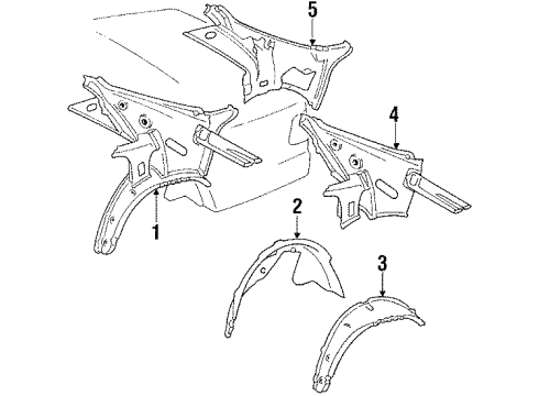 Wheelhouse Diagram for 124-637-05-75