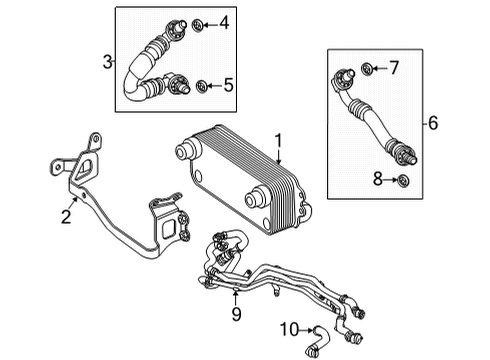 2021 Mercedes-Benz GLE63 AMG S Trans Oil Cooler Diagram 3