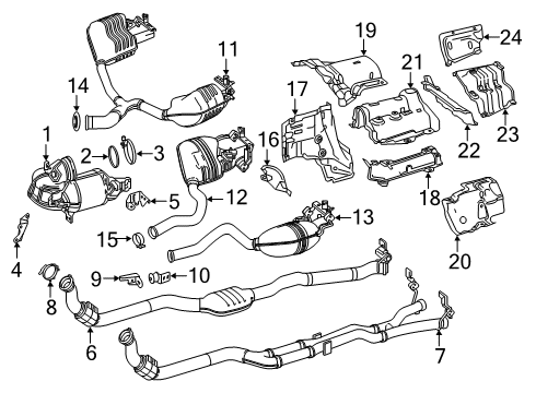 Muffler & Pipe Diagram for 238-490-33-00