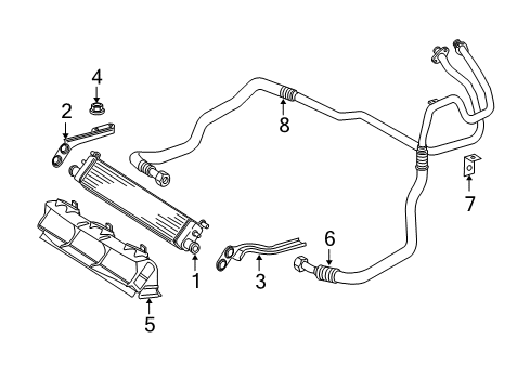 2005 Mercedes-Benz S600 Engine Oil Cooler Diagram