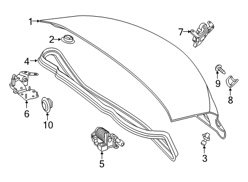 2022 Mercedes-Benz E53 AMG Trunk Lid & Components