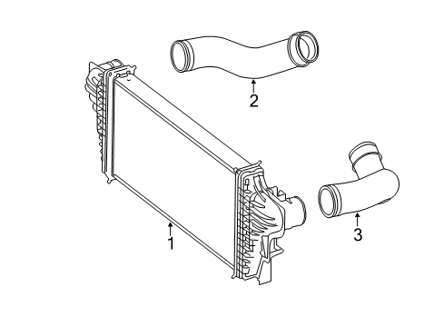 2008 Mercedes-Benz R320 Intercooler