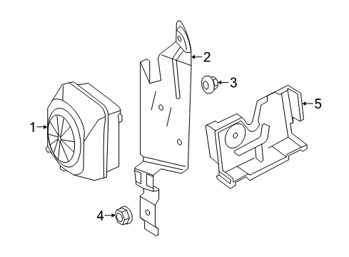 2019 Mercedes-Benz GLE43 AMG Anti-Theft Components Diagram 1