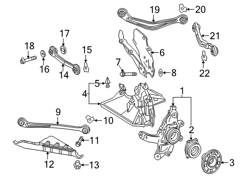 2015 Mercedes-Benz S65 AMG Rear Suspension Components, Lower Control Arm, Upper Control Arm, Ride Control, Stabilizer Bar