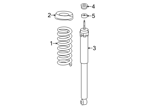 2013 Mercedes-Benz SLK55 AMG Shocks & Components - Rear Diagram