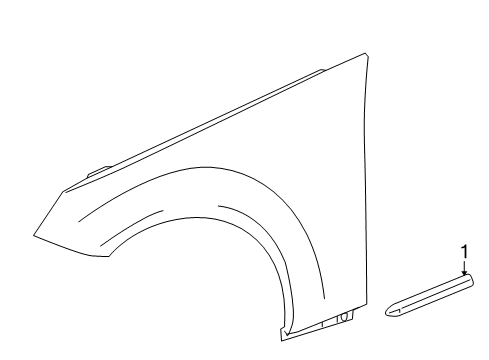 Body Side Molding Diagram for 207-881-01-32