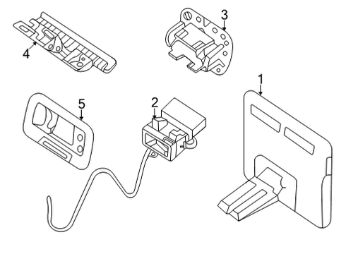 2022 Mercedes-Benz GLS450 Entertainment System Components Diagram