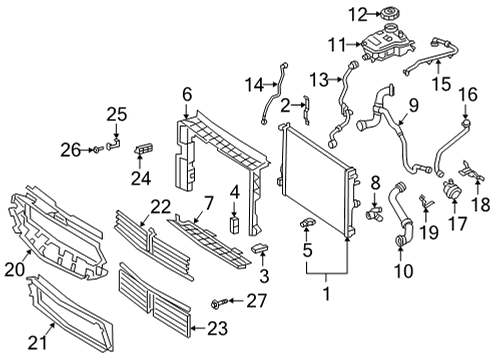 Air Duct Bracket Diagram for 247-885-53-07