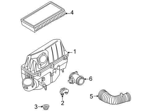 1998 Mercedes-Benz E300 Filters Diagram