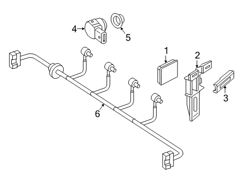 2015 Mercedes-Benz B Electric Drive Parking Aid Diagram 4