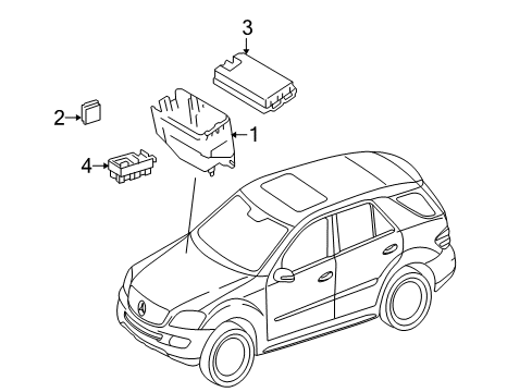 2010 Mercedes-Benz ML350 Electrical Components Diagram 2