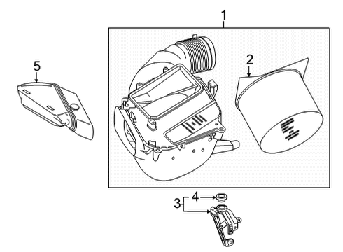 2023 Mercedes-Benz GLA45 AMG Filters Diagram 1