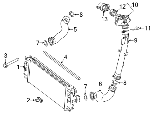 2020 Mercedes-Benz Sprinter 3500XD Intercooler, Cooling Diagram