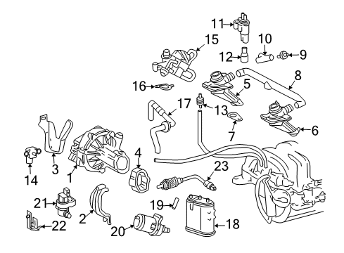 Vapor Canister Diagram for 212-470-02-59-64