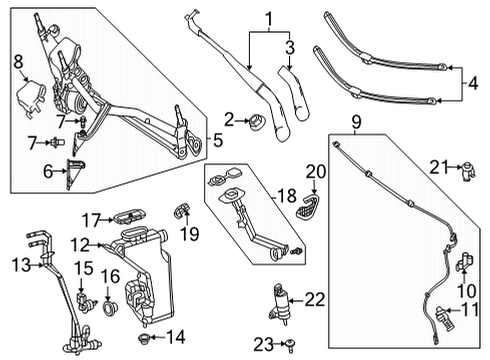 Motor & Linkage Diagram for 253-820-97-00