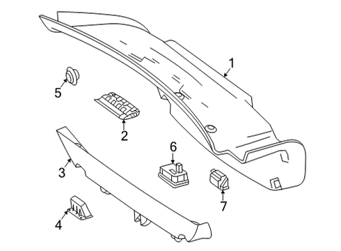 2023 Mercedes-Benz S580e Interior Trim - Trunk Diagram