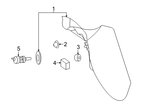 Tail Lamp Assembly Diagram for 156-906-85-00