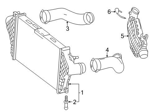 2015 Mercedes-Benz GL350 Intercooler, Cooling Diagram