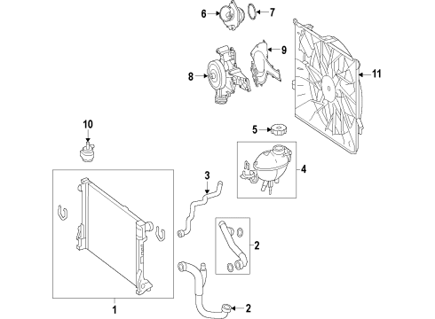 Thermostat O-Ring Diagram for 015-997-61-45-64