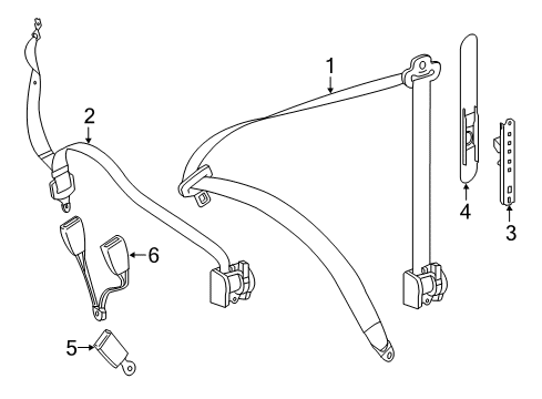 2016 Mercedes-Benz G550 Seat Belt Diagram 2