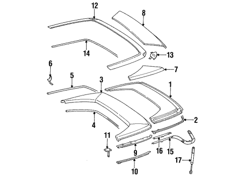 Weatherstrip Diagram for 129-750-13-98