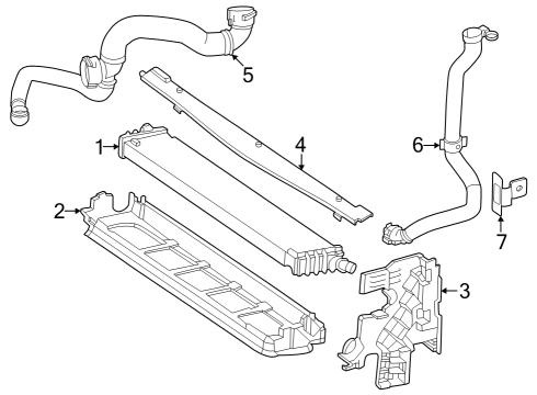 2024 Mercedes-Benz C43 AMG Radiator & Components